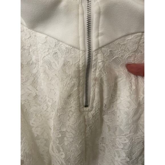 NWT Lulu's Romantic Message White Lace Racerback Sleeveless Midi Dress,XS - Picture 11 of 11